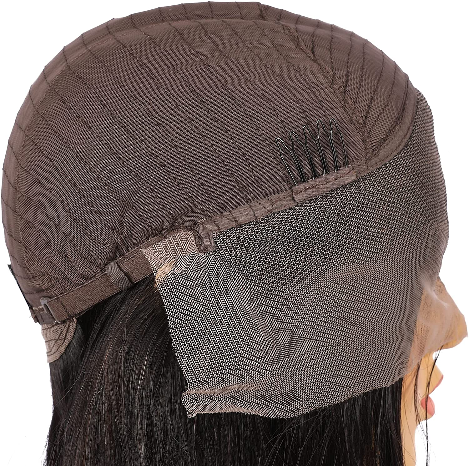 Black Human Hair Lace Front 13-4 Women Gule-Less Wig,12 Inch Bob Straight Hair Style 150% Density Wig image number 5