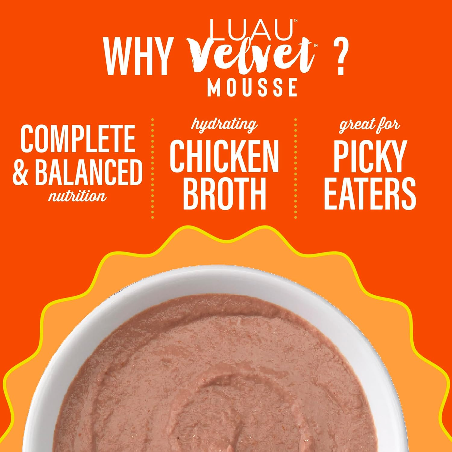 Tiki Cat Velvet Mousse Grain-Free Wet Food with a Silky-Smooth Texture for Adult Cats & Kittens, 2.8Oz, 12Pk, Chicken image number 2