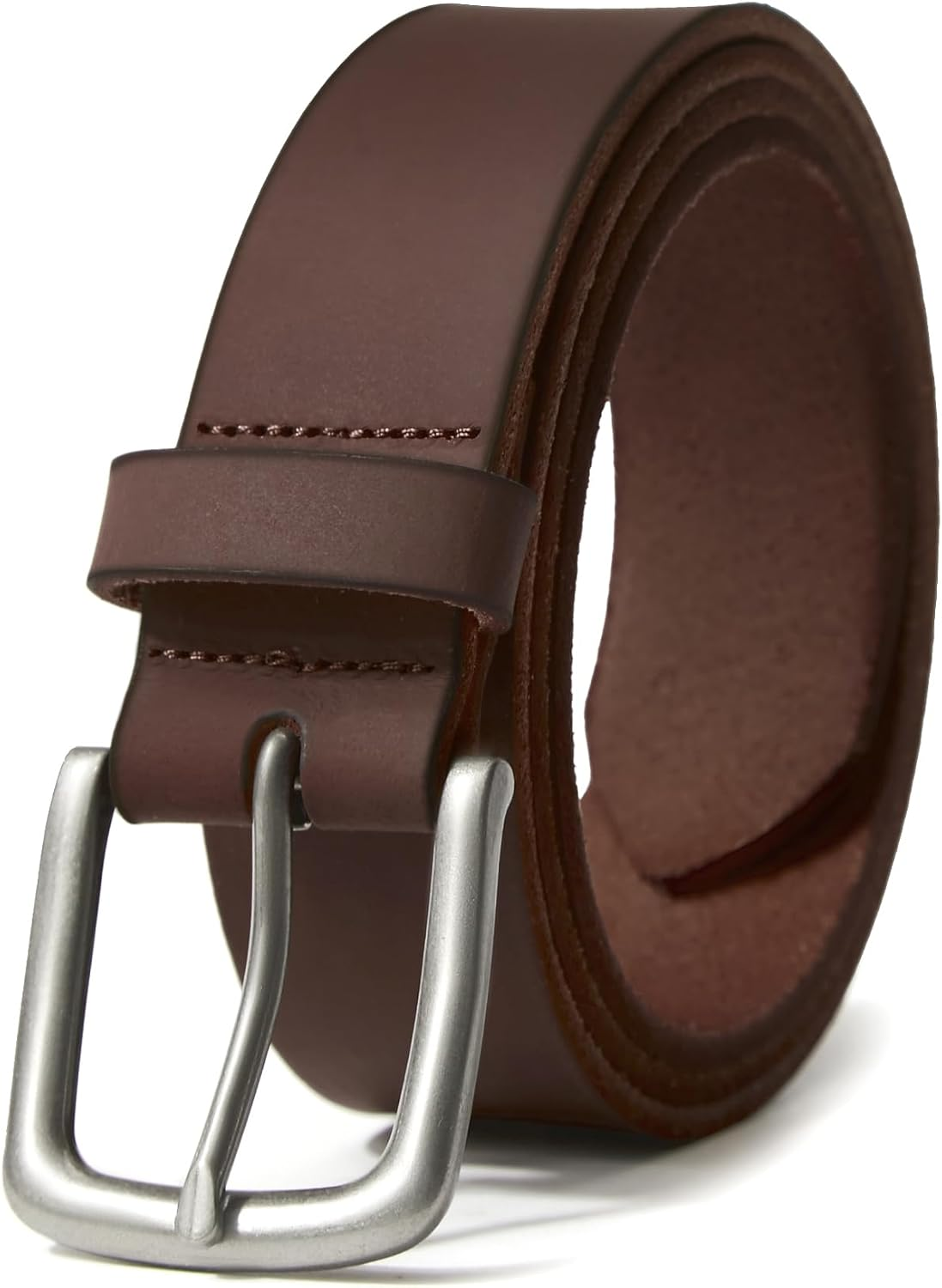 VATAN Men'S Genuine Leather Casual Every Day Jeans Belts, 1 3/8" Handmade Men Leather Belt with Gift Box