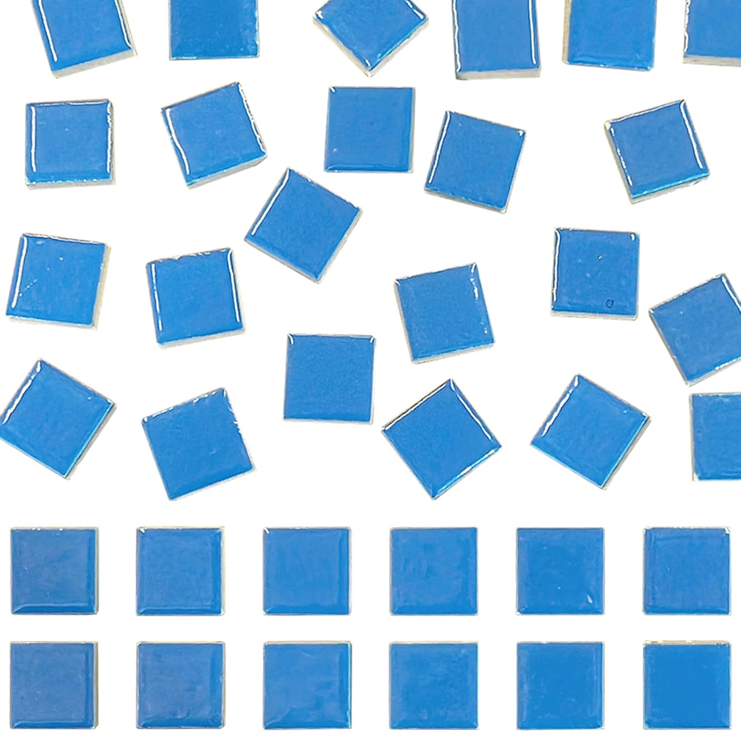 SMANTA 70 Pcs Petal Ceramics Mosaic Tiles for Crafts, Stained Ceramics Mosaic Supplies, Flower Leaves Mosaic Ceramics Pieces Kit for DIY Crafts Plates Picture Frames Home Decorations - Mixed Color image number 7