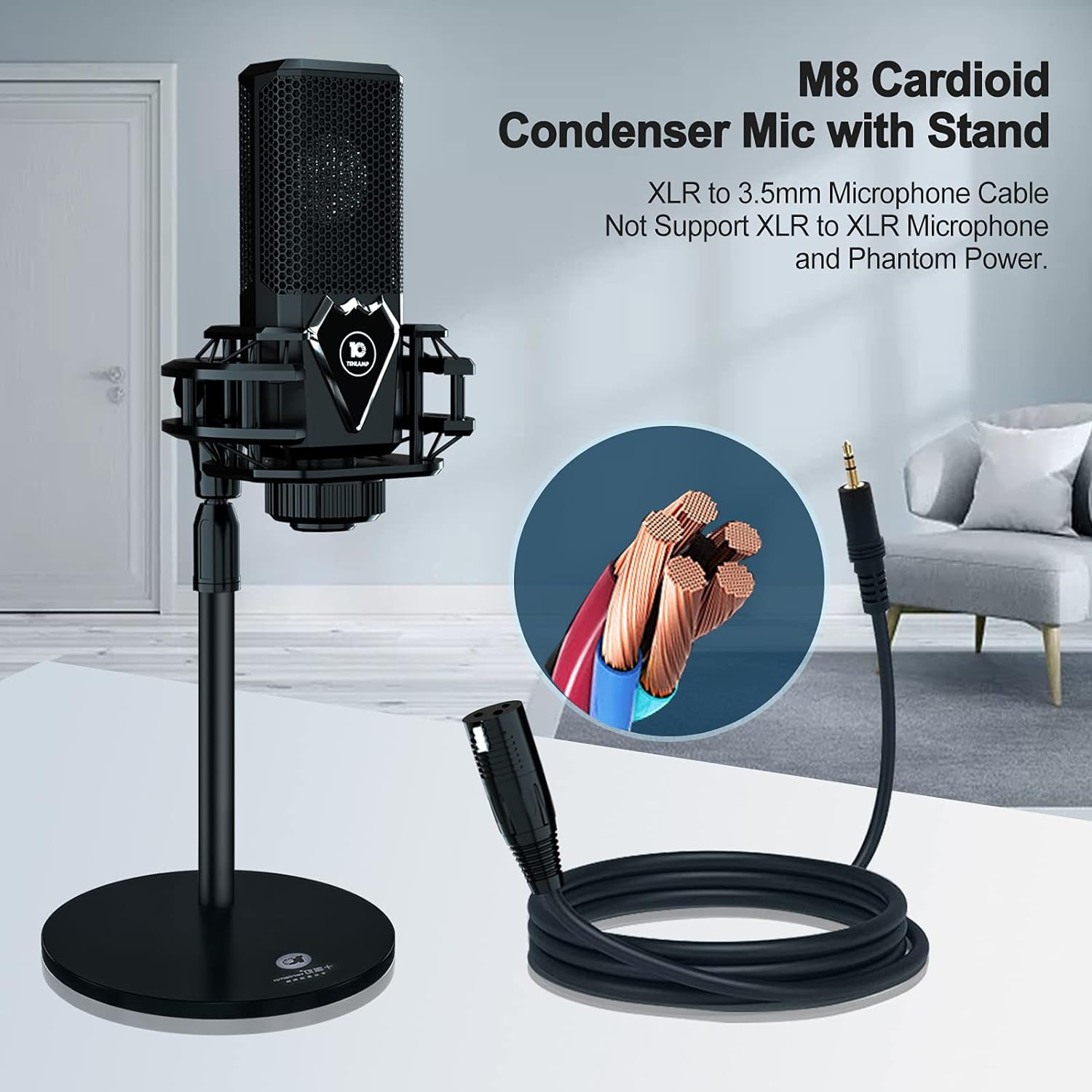 Tenlamp Audio Mixer Kit, G3 Live Sound Card & Studio Recording Microphone, Audio Interface Voice Changer, USB DIGITAL Podcast Equipment Bundle for Streaming/Singing/Gaming on Phone or PC image number 6