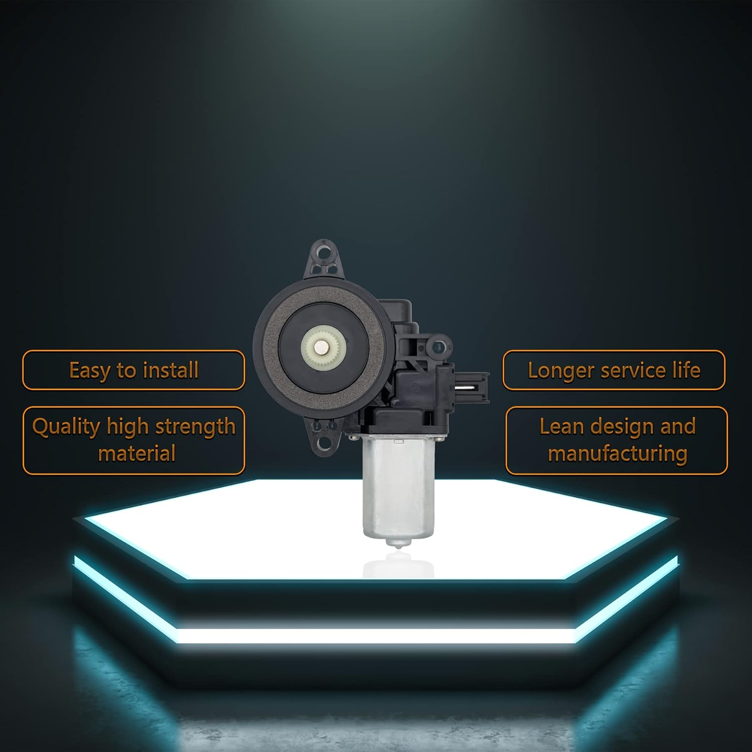 HXHAUTO 6 Pins Front Left Driver Side Power Window Motor Compatible with Mazda 2/3/3 Sport/Cx-5/6 ， Compatible with Mazda 6 2016-2018 Sedan Rear Left Driver Side，Replace for D6515958XB D6515958XA image number 2