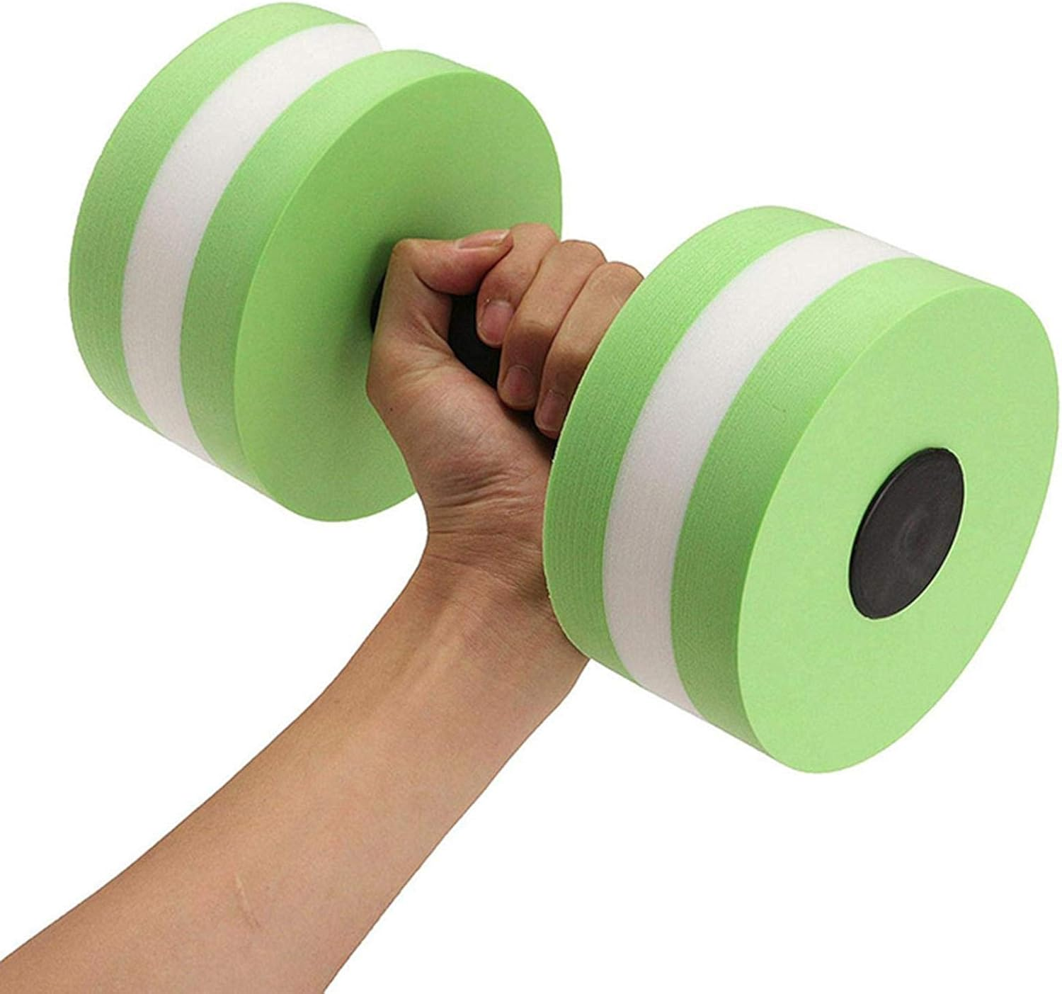 Water Weights | Portable Aquatic Dumbells - Water Aerobic Exercise Foam Pool Water Fitness Barbells Hand Bar for Weight - Gray image number 2