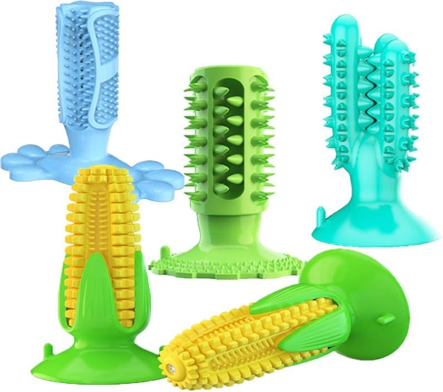 Dog Toothbrush Chew Toys Dog Teeth Cleaning Stick,Puppy Brushing Dental Oral Care for Small Medium Large Dogs (Blue, One Size) image number 1