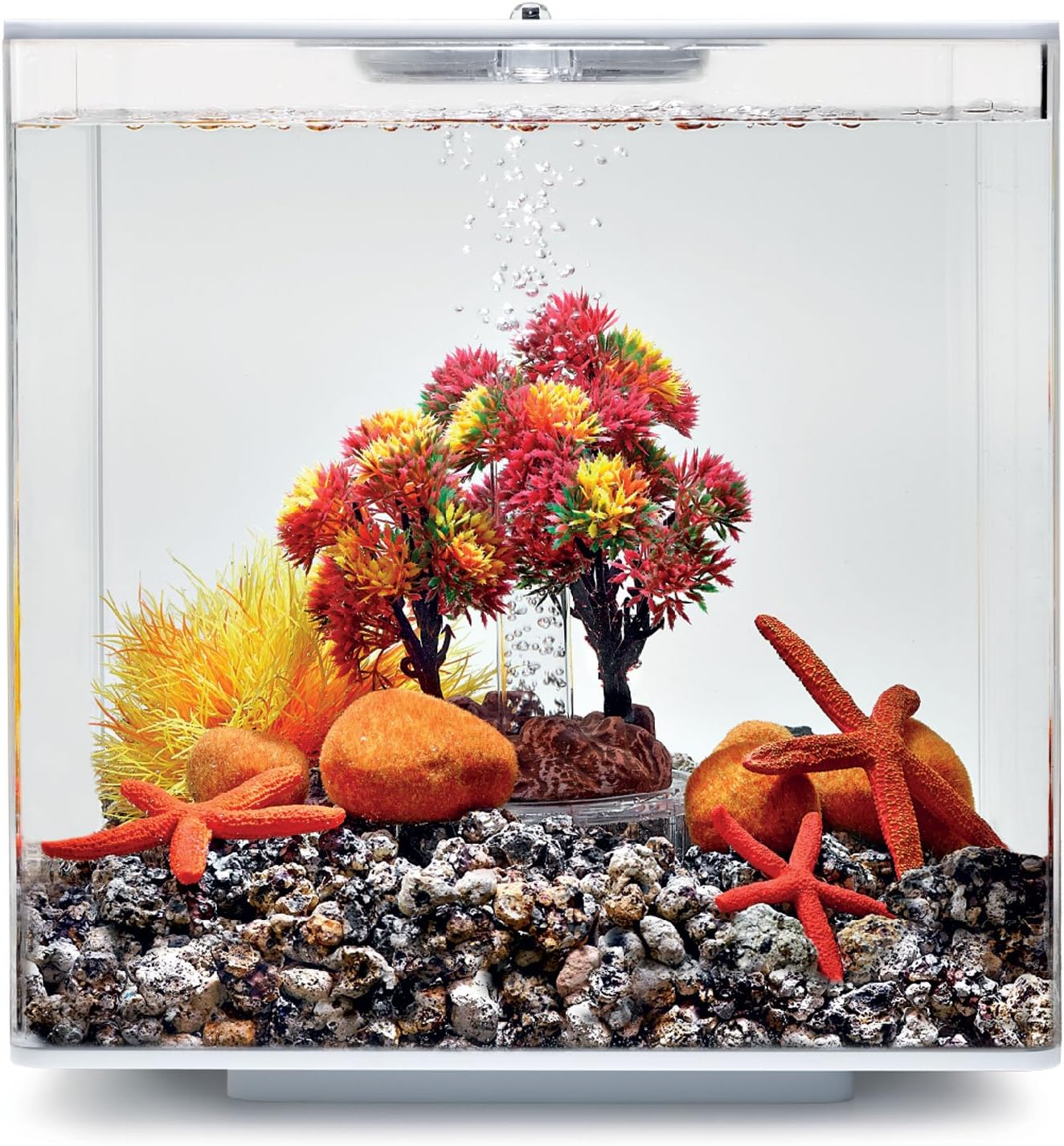 Biorb Autumn D&eacute;cor Set, Orange and Red, Themed Collection of Fish Friendly Aquarium Decorations