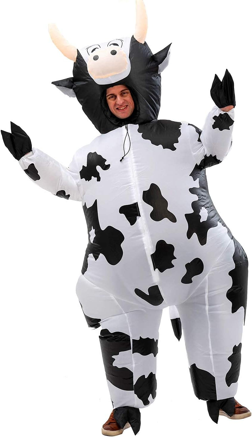 LUVSHINE Inflatable Costume Adult Fancy Dress for Halloween, Christmas, Party, Birthday, Gifts (Cow Costume) image number 4