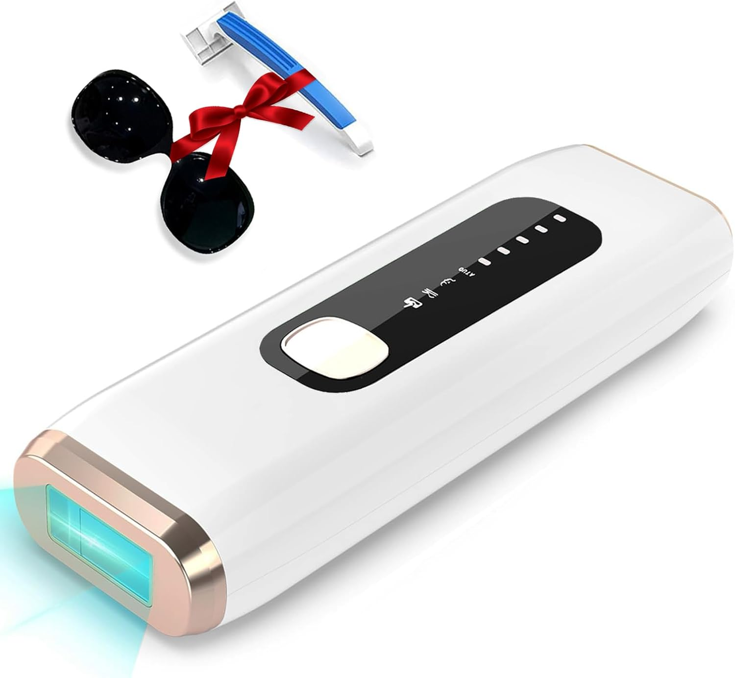 Oolong IPL Laser Hair Removal Device with Ice Cooling Care Function,Level 5, 2 Modes,Used for Facial, Leg, and Arm Bikini Line Throughout the Body IPL Hair Removal(White) image number 4