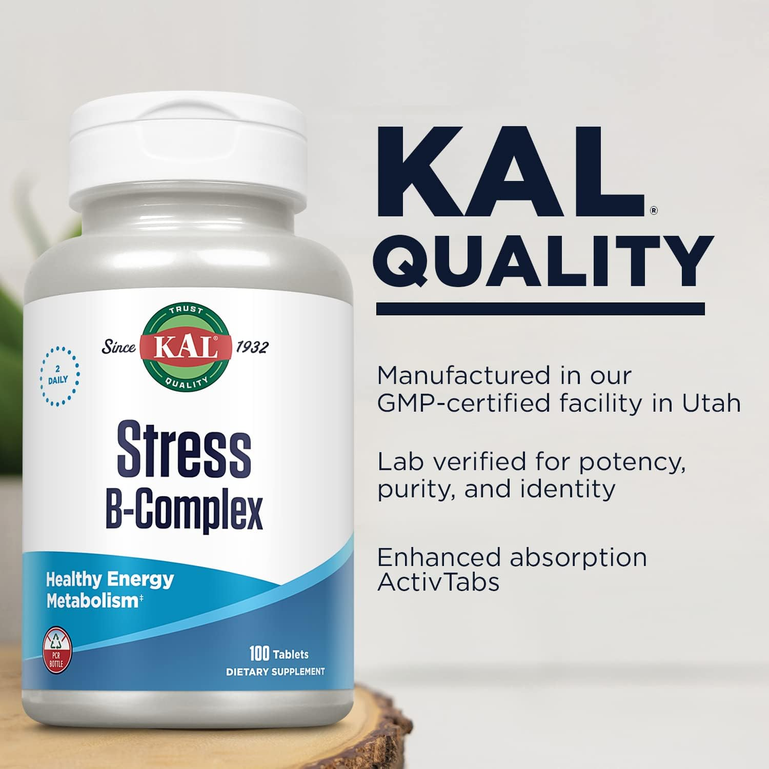 KAL Stress B Complex, 100 Count image number 1