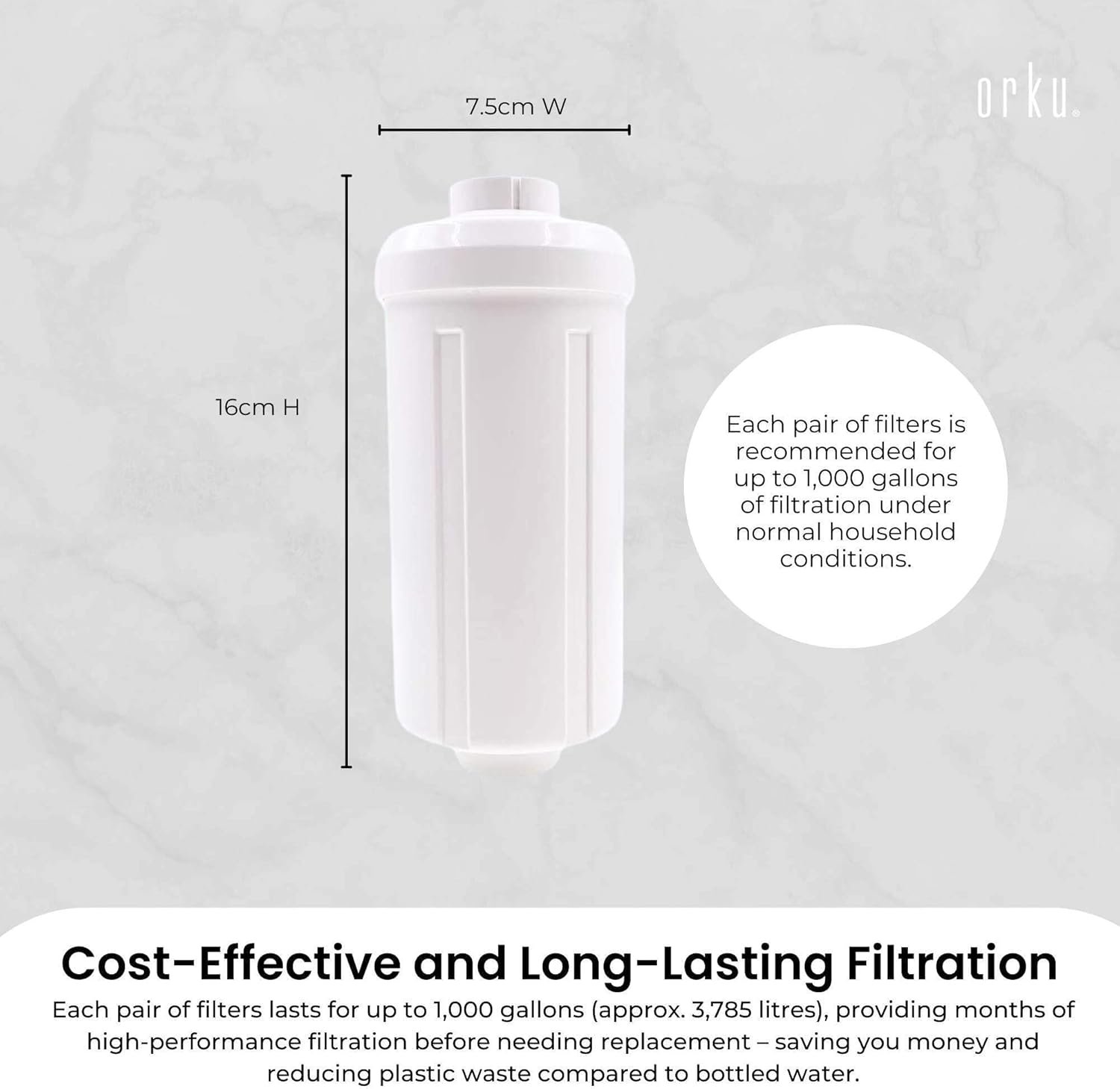 Orku Fluoride Filter - Replacement for Berkey PF-2 Arsenic Reduction K5366 image number 3