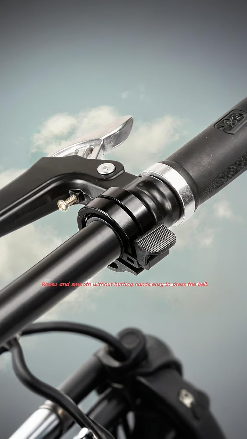 Honwor Double Aluminum Bicycle Bell with Loud Bicycle Bell by Clear Sound for 21Mm-22Mm Handlebars on Mountain Bikes and Road Bikes for Adults and Children image number 1