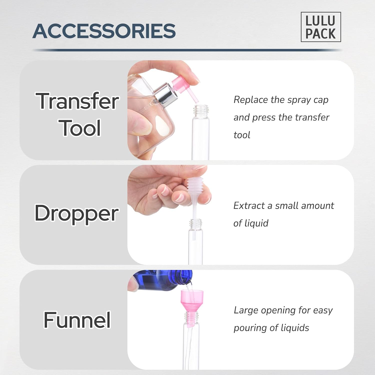 Lulupack Travel Perfume Bottle Refillable - Cologne Spray Atomizer Mini - Small Travel Size Empty Sprayer for Refill Sample Container - Portable Fragrance Decant Dispenser for Women Men 10Ml 3PCS Gold image number 2