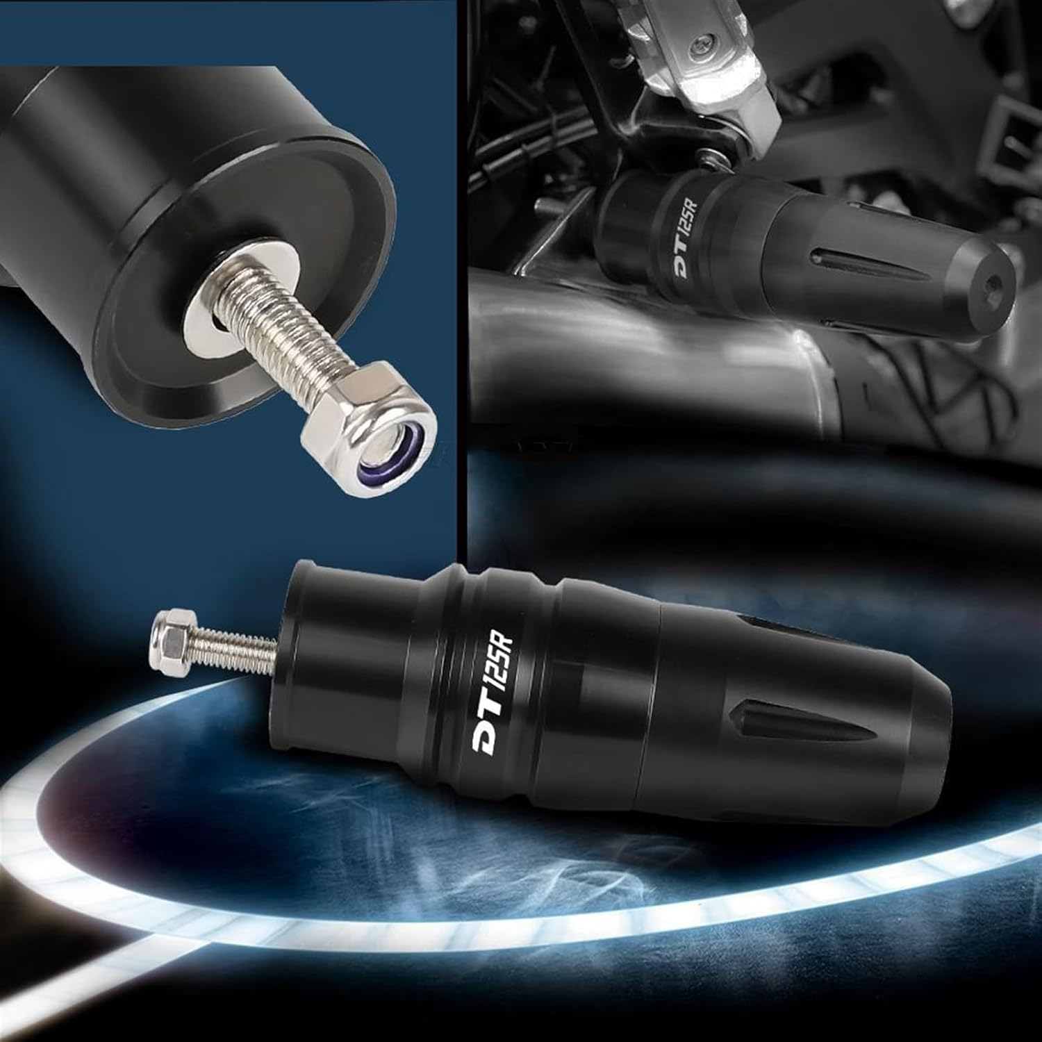 Motorbike Frame Sliders for Y┐Amaha DT125R DT 125R DT125 R 2000-2004 2003 2002 01 Motorbike Accessories Exhaust Frame Sliders Crash Bar Falling Protector (Color : Green, Size : DT125R) image number 1