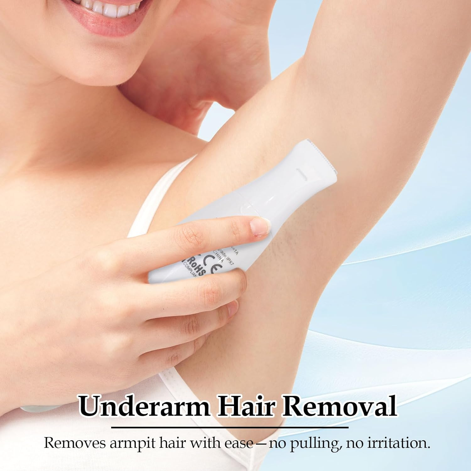 YLSD 5-In-1 Bikini Trimmer for Women, IPX7 Waterproof Electric Body Hair Remover with Eyebrows, Face, Bikini Line & Underarm Trimmer, Cordless Rechargeable Shaver Kit image number 6