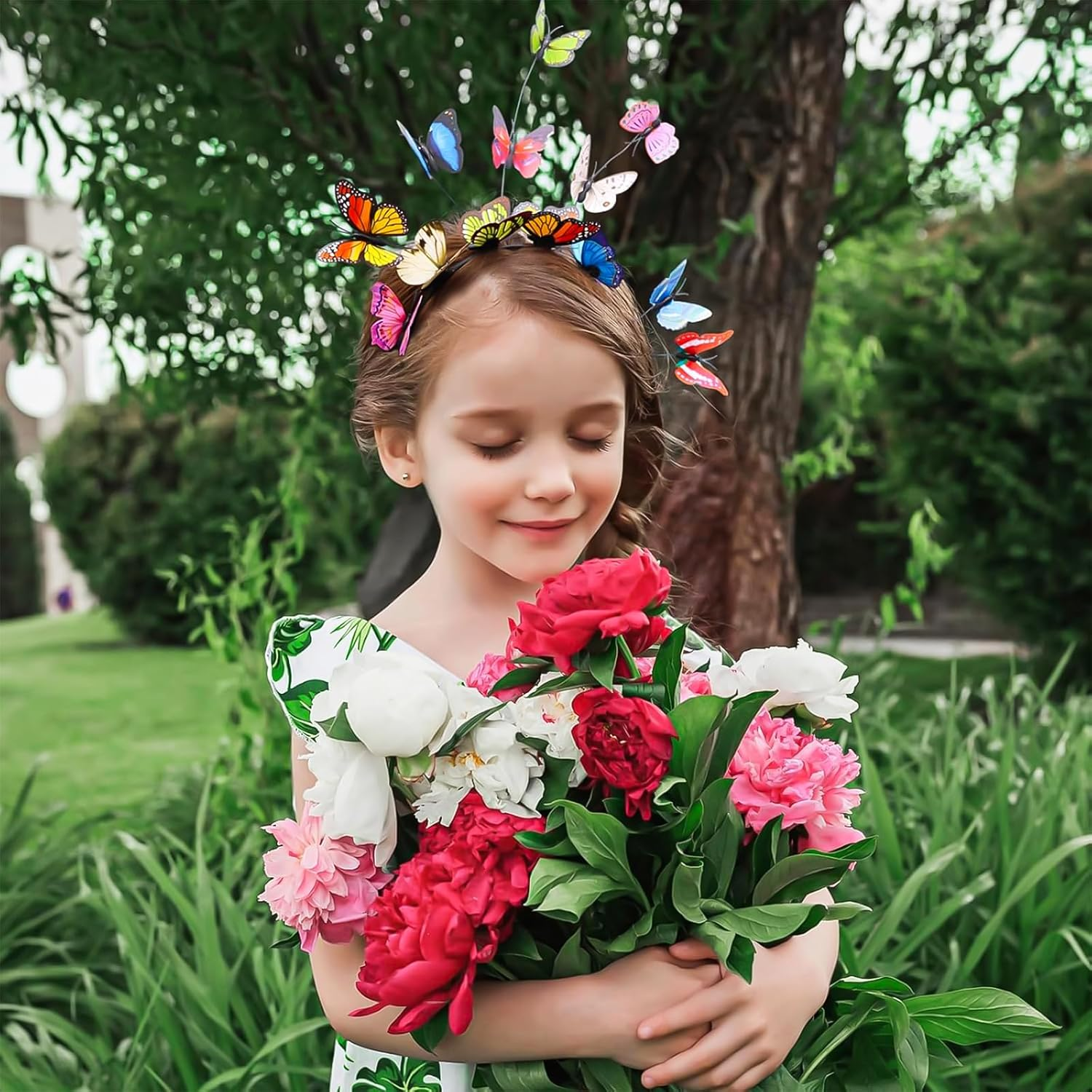 XTUDOU&reg; Women'S Butterfly Headband, Butterfly Clip Headband, for Butterfly Cosplay, Bridal Butterfly Headband, Fancy Dress Costumes Accessories, Pack of 2 image number 3