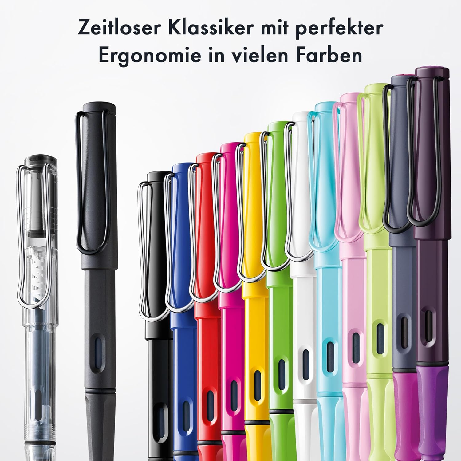 Lamy Safari Mango Fountain Pen with Ergonomic Grip and Polished Steel Nib in Line Width EF Robust ASA Plastic Includes Ink Cartridge T 10 Blue Right-Handed image number 4