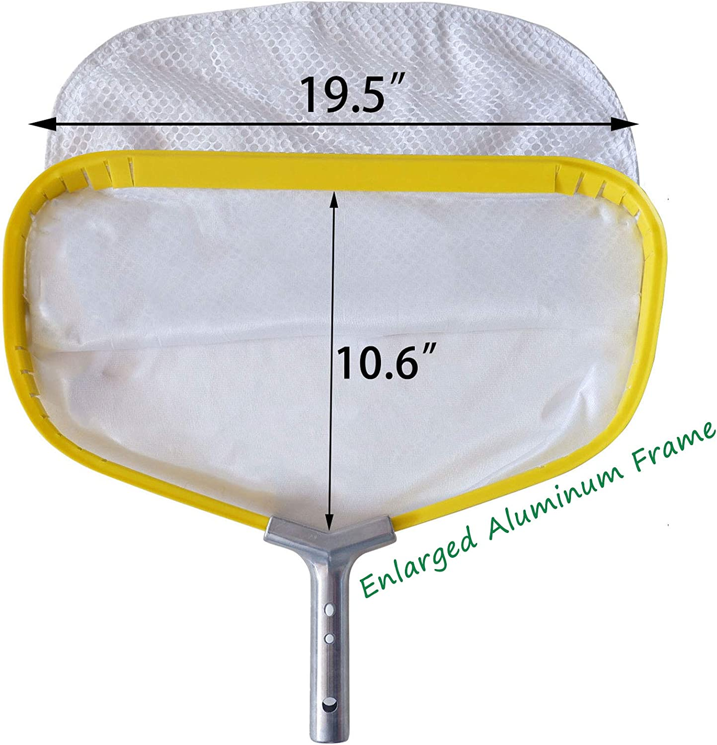 Professional Pool Net, Heavy Duty Skimmer Rake with Aluminum Frame, Fine Mesh Deep Bag Shovel for Cleaning Swimming Pool Leaf Pollen Silt image number 6
