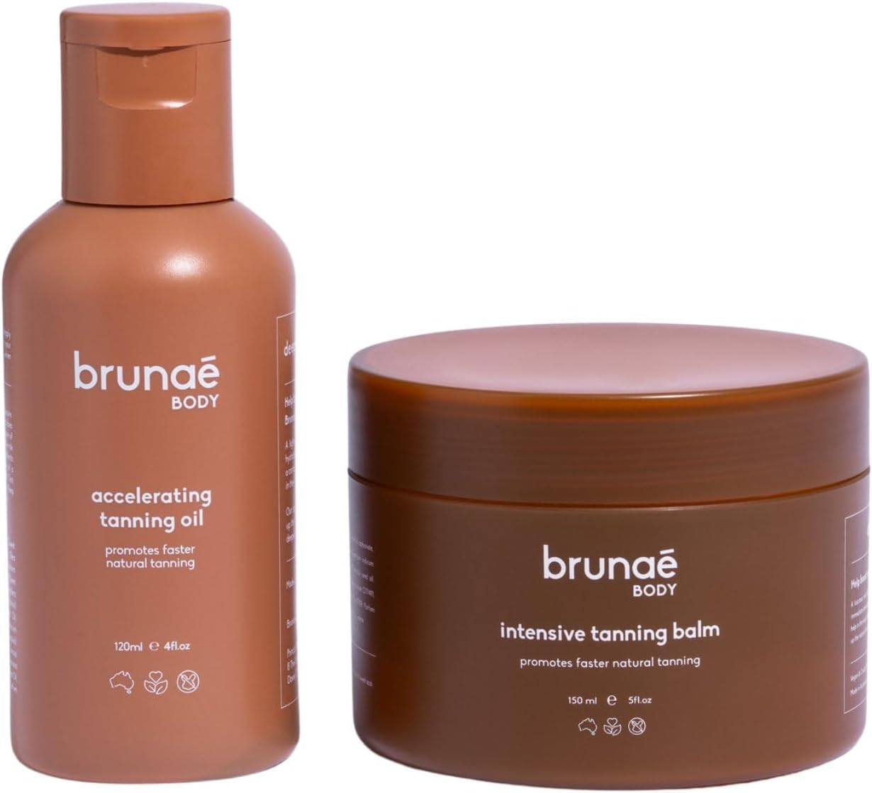 Brunae Body Tanoholic Duo - Accelerating Tanning Oil & Tanning Balm for Faster, Deeper Tan image number 5