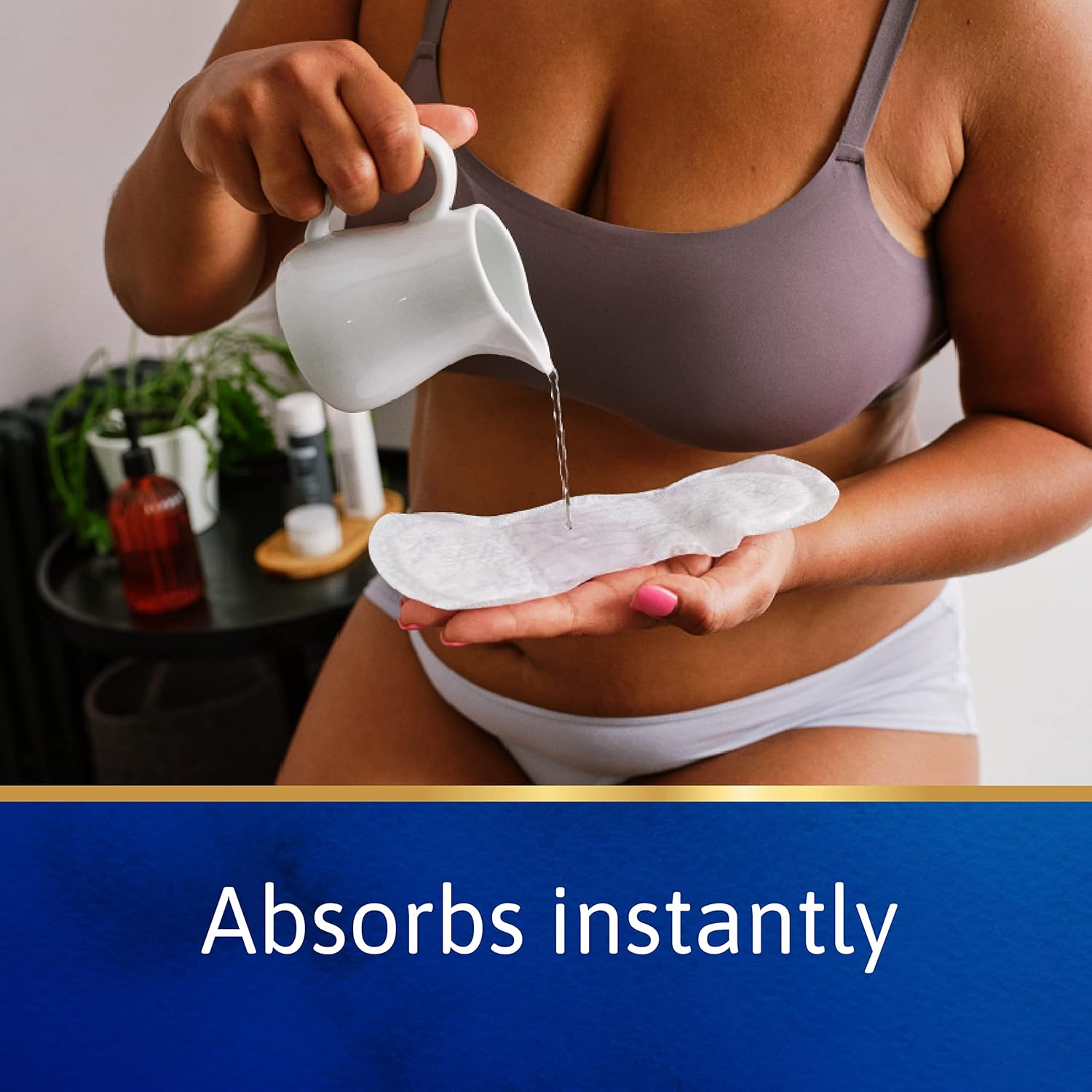 TENA Pads Mini plus Long Length, Pack of 16