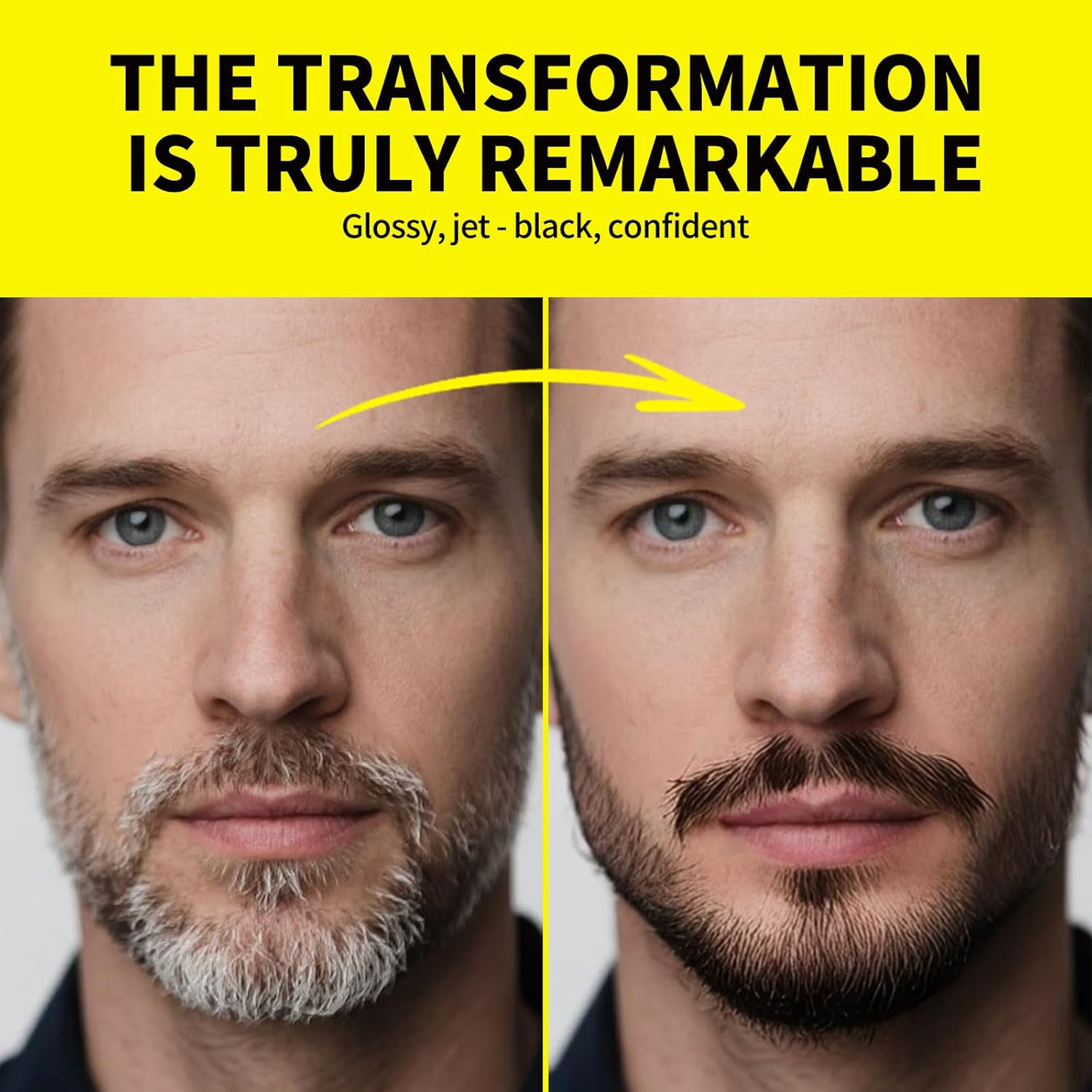 SEVICH Beard Dye Shampoo for Men - Instantly Easy Coloring, Nourishing & Skin Friendly Formula, 4 Week Long-Lasting Color,10X15Ml Travel Friendly Packets image number 4