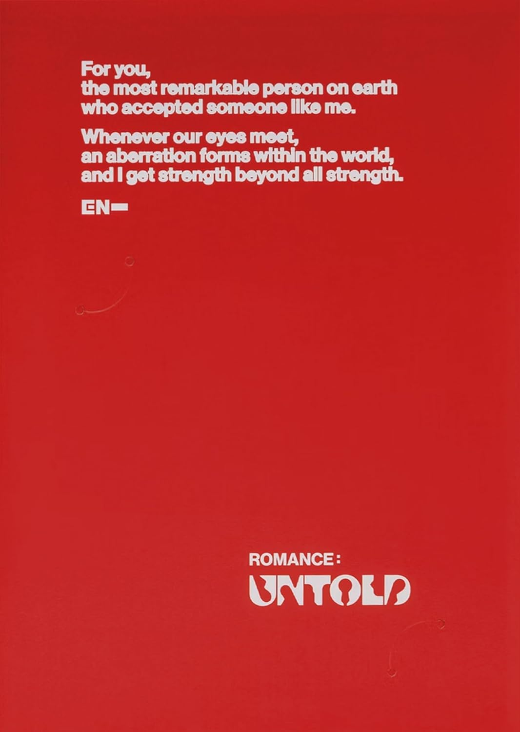 Romance : Untold [Engene Ver.]