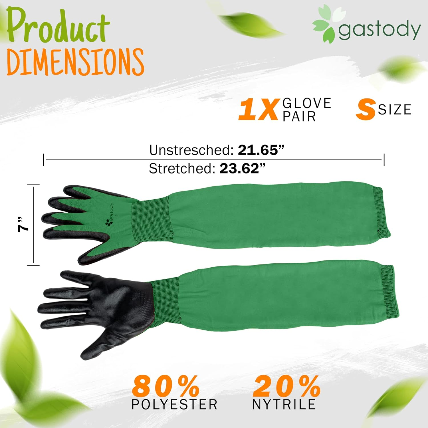 Long Sleeve Gardening Gloves for Women & Men - Long Cuff Garden Gloves, Multipurpose Heavy Duty Outdoor and Indoor image number 5