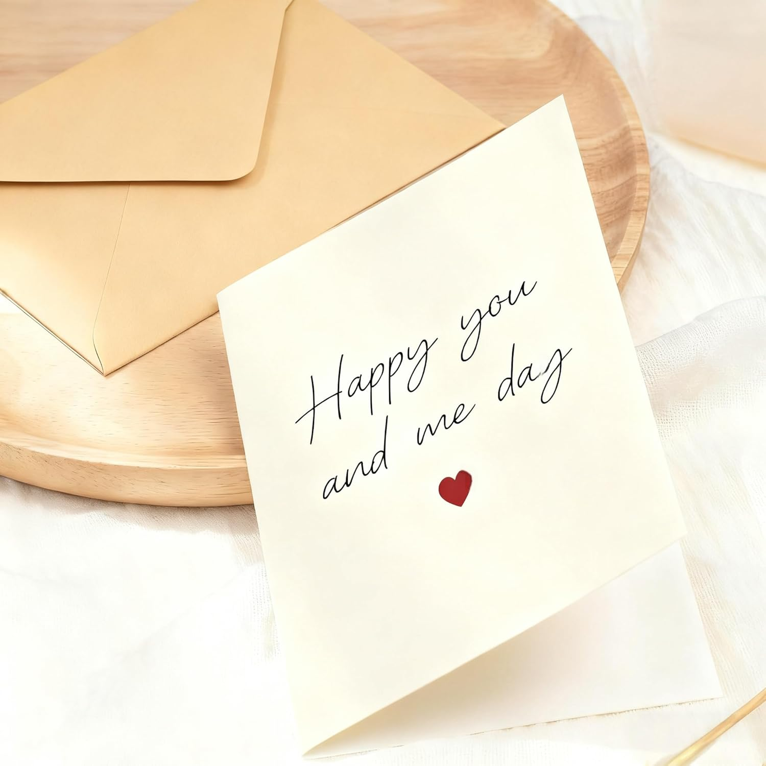 Elegant Anniversary Card for Couple - Romantic Card for Husband, Wife, Boyfriend & Girlfriend with Envelope | Wedding & Valentine'S Day Card | 12X18 Cm Premium Cardstock (Partners D) - 2-Set Wildflower Thank You Cards image number 6