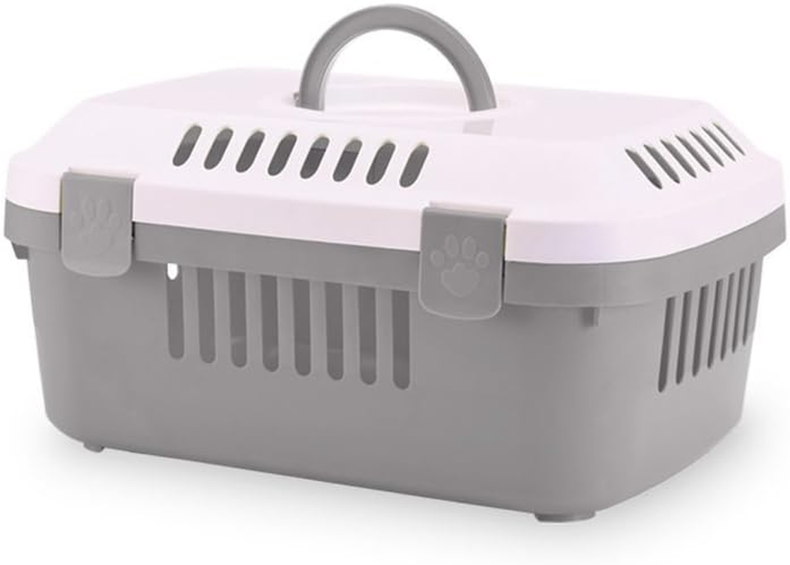 SAVIC Animal Carrier, Small, 48.5 X 33 X 23.5 Cm, White/ Pacific Blue image number 1