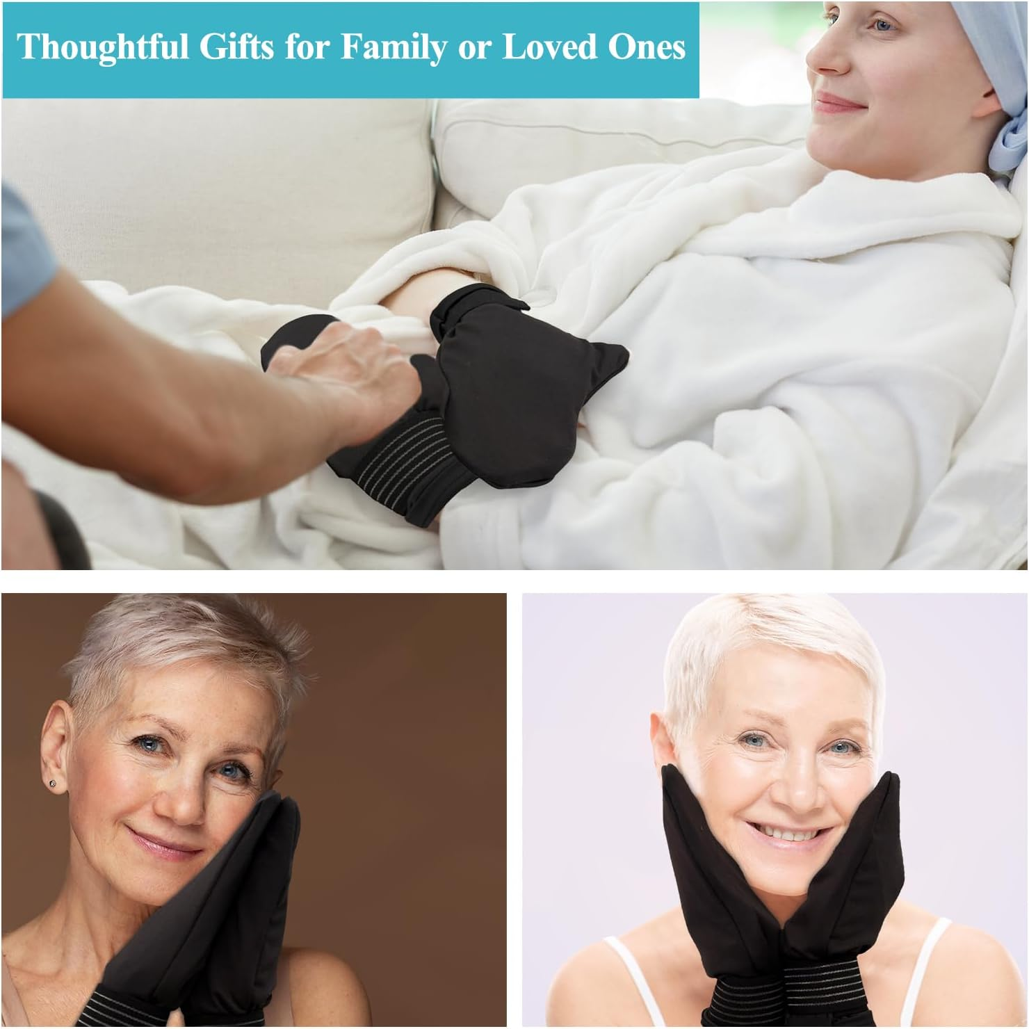Hand Ice Pack Cold Gloves for Pain Relief and Chemotherapy Neuropathy, Reusable Gel Ice Gloves Cold Compress Cooling Gloves, 2 Reusable Gel Hot Packs for Hands, Carpal Tunnel