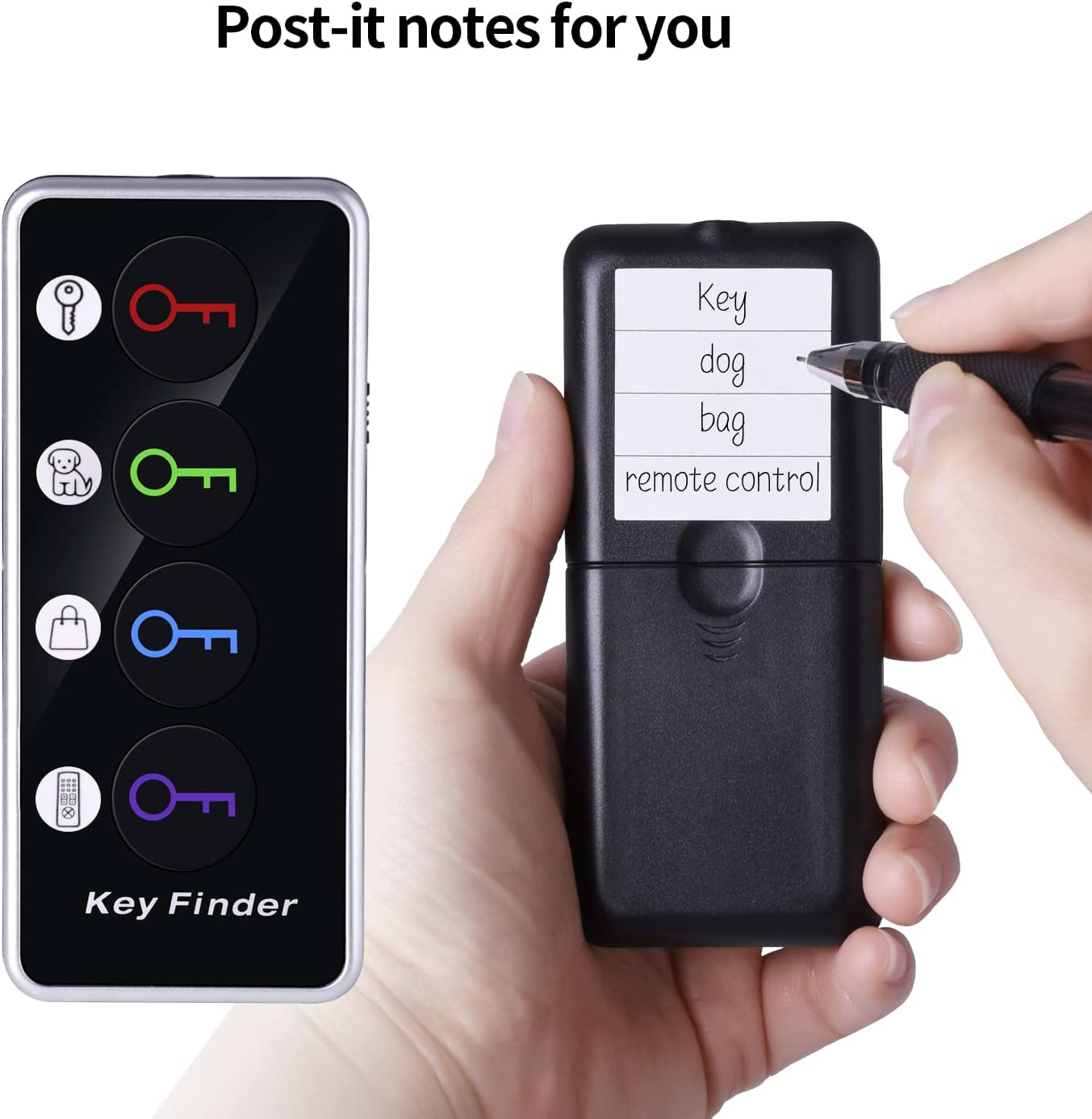 Key Finder, Item Tracker with LED Flashlight Function, Chlovoe Wireless Remote Control RF Key Finder Locator Phone Pet Wallet TV Remote Tracker（1 RF Transmitter & 4 Receivers） image number 4