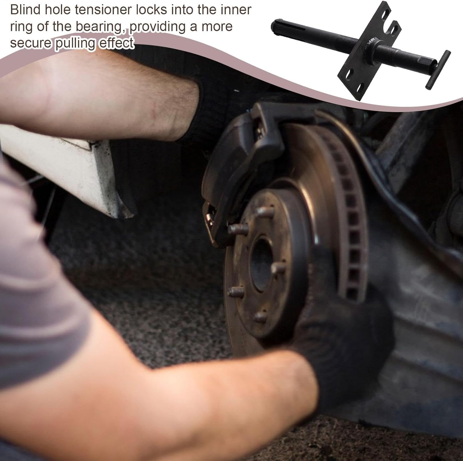 Gimbal Bearing Puller, Automotive Repair Tool, Blind Hole Engine Alignment, Bearing Puller, Internal Gear Extractor Remover for Car, 18.11X4.33X1.97 Inches image number 5