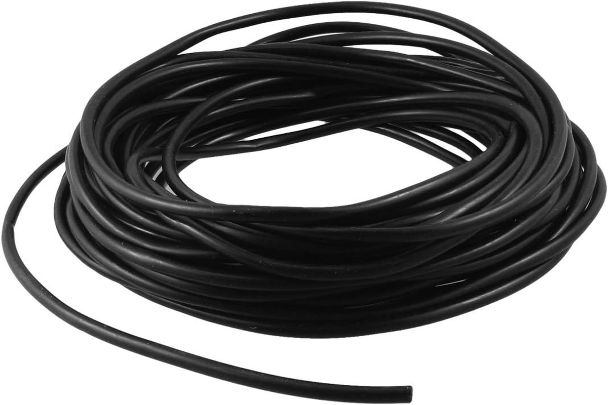 Uxcell Fish Tank 20M Black Soft Flexible Air Pump Oxygen Pipe Hose