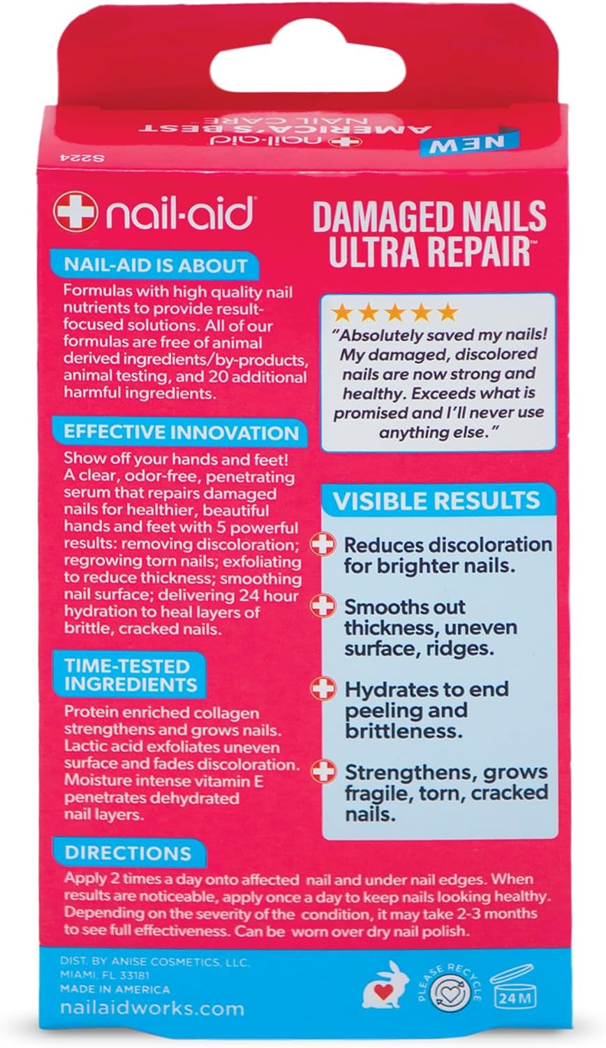 Nail-Aid - 5-In-1 Damaged Nails Multi-Repair for Fingernails or Toenails image number 1