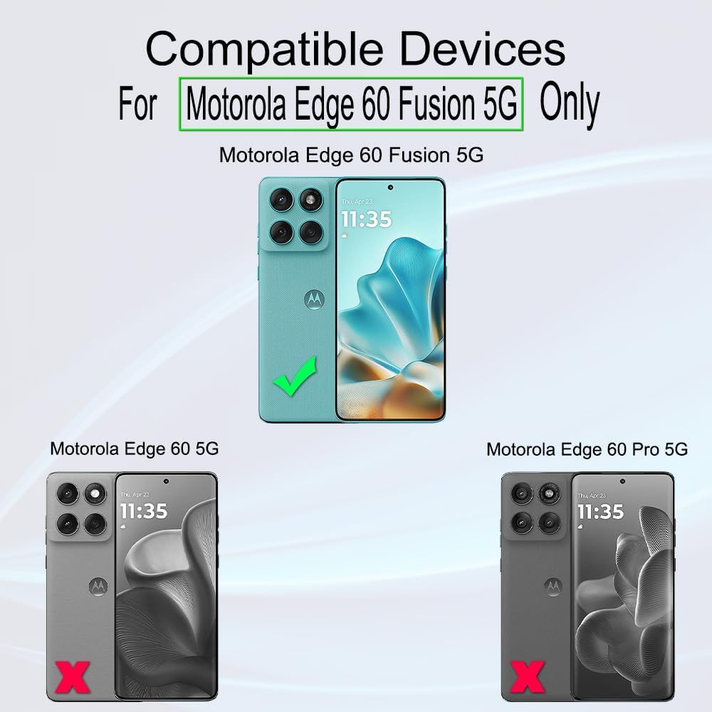 Ibywind for Motorola Edge 60 Fusion 5G 6.67", 2 Pcs Screen Protector, Flexible TPU Film,With 1 Piece of Camera Lens Protector,1 Piece of Back Film[Easy to Install,High Clear] image number 1