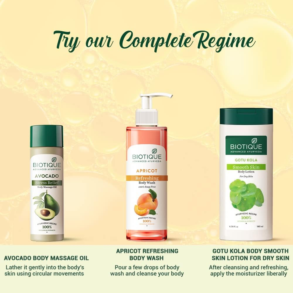 Biotique Bio Cado Avocado Stress Relief Body Massage Oil, 200Ml image number 5