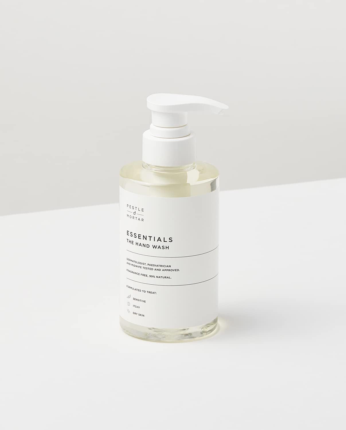 Pestle & Mortar Essentials the Hand Wash 300Ml, for Dry, Itchy, Sensitive and Eczema-Prone Skin, Cleans & Hydrates Hands, Paraben Free, SLS Free & Unscented image number 4