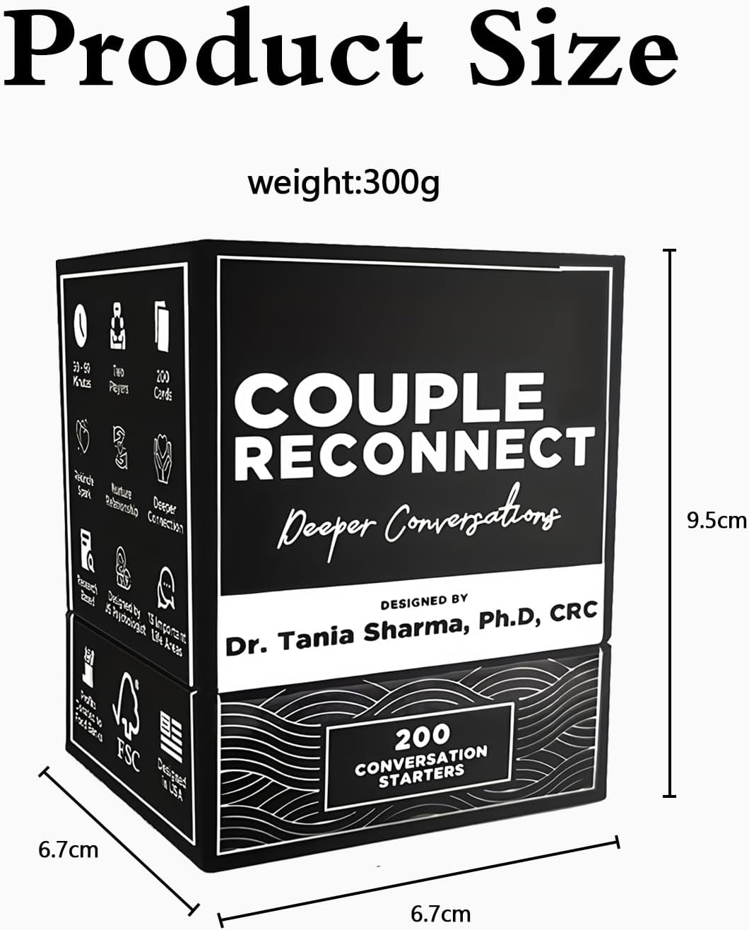 Couple Conversation Cards - 200 Deep Questions in 13 Topics, Relationship Card Game for Date Nights & Dinners, Marriage & Dating Couples Games to Strengthen Bonds