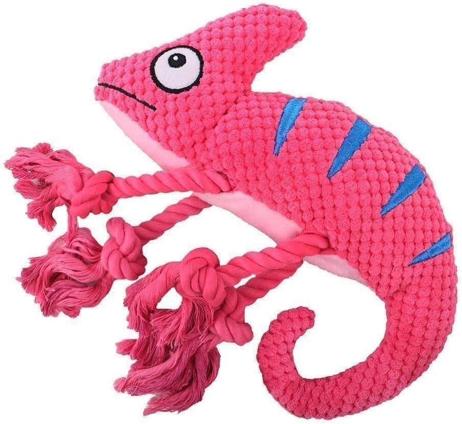 Dog Chew Toy Squeaky Plush Chameleon Toys Interactive Dog Toy Sturdy Chameleon Pet Interactive Toy Dog Toy Vocal Toys Q5A8 Dog image number 1