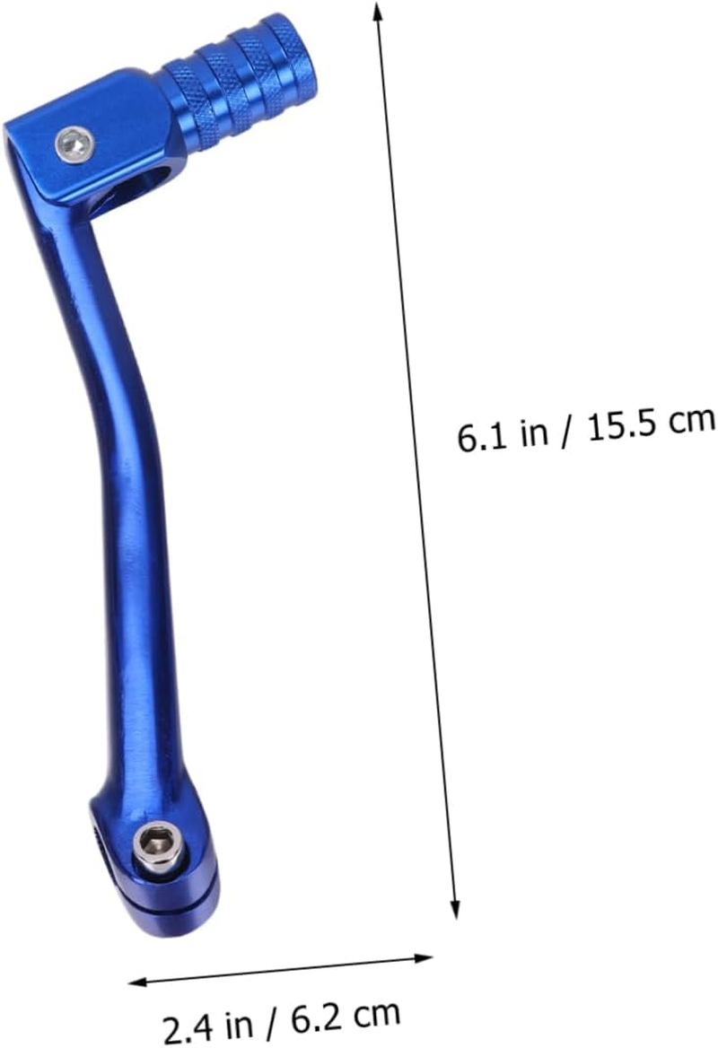 CNC Aluminum Folding Motorcycle Gear Lever Blue Motorbike Lever Folding ATV Dirt Bike Gear - Blue image number 3
