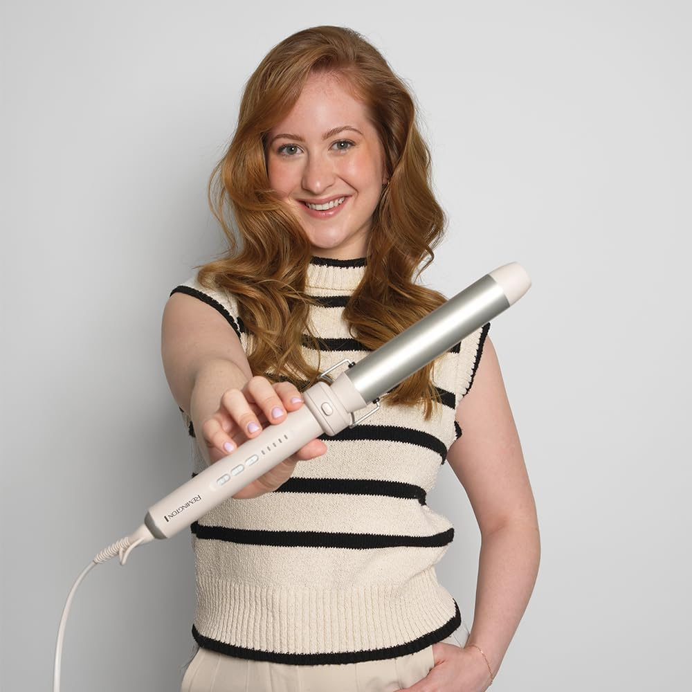 Remington 5-In-1 Hair Curler [3 Attachments 13-33 Mm, Curling Tongs, round Brush] Trendology (130&deg;C - 210&deg;C LED Display, Waves, Natural Curls, Identified, All Hair Types) CI41MS5E51 image number 2