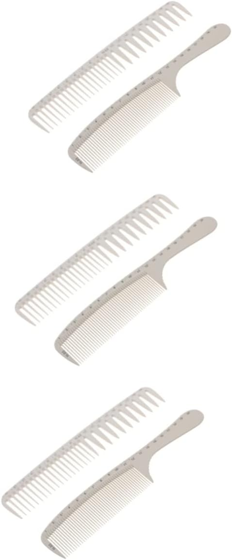 MERRYHAPY 4Pcs Professional Hair Combs for Men Precision Ruler Combs for Braiding Heat for Thick Hair