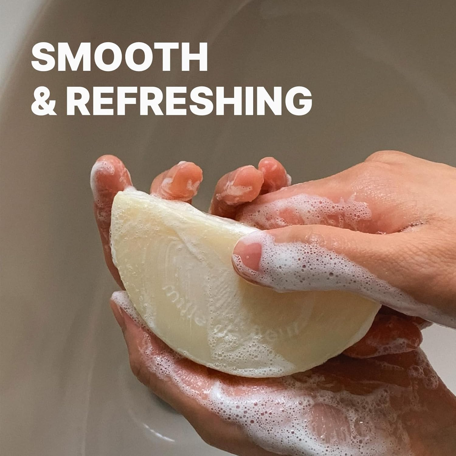 MILLE DE FLEUR Half Moon Magnolia Soap 100G, 1% Magnolia Extract, 9% Sunflower Seed Oil, 10% Glycerin, Korean Vegan Facial Cleanser, Gentle Moisturising Bar for Sensitive Skin image number 1