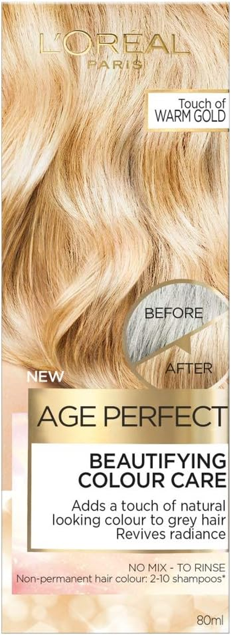 L'Or&eacute;al Paris Age Perfect Beautifying Care Semi Permanent Hair Colour - 1 Pearl