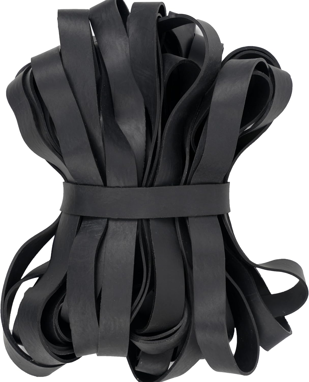 Rubber Bands Size#107 Black 20Pcs Heavy Duty Big Wide Rubber Band Elastic Bands for Office Supplies image number 3