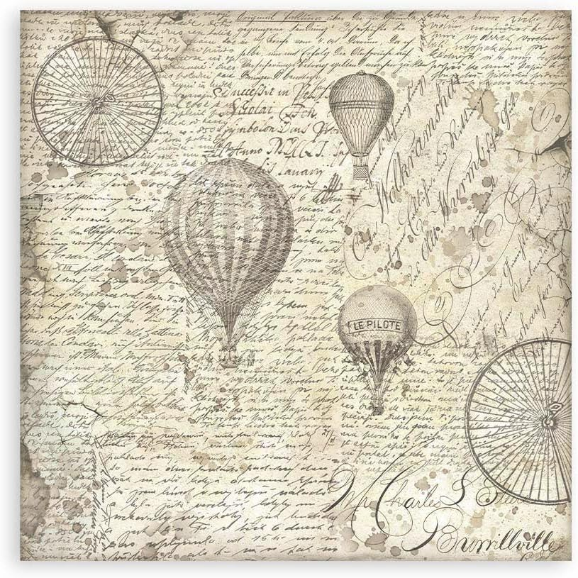 Scrapbooking Small Pad 10 Sheets Cm 20.3 X 20.3 Cm Backgrounds Selection - Voyages Fantastiques image number 3