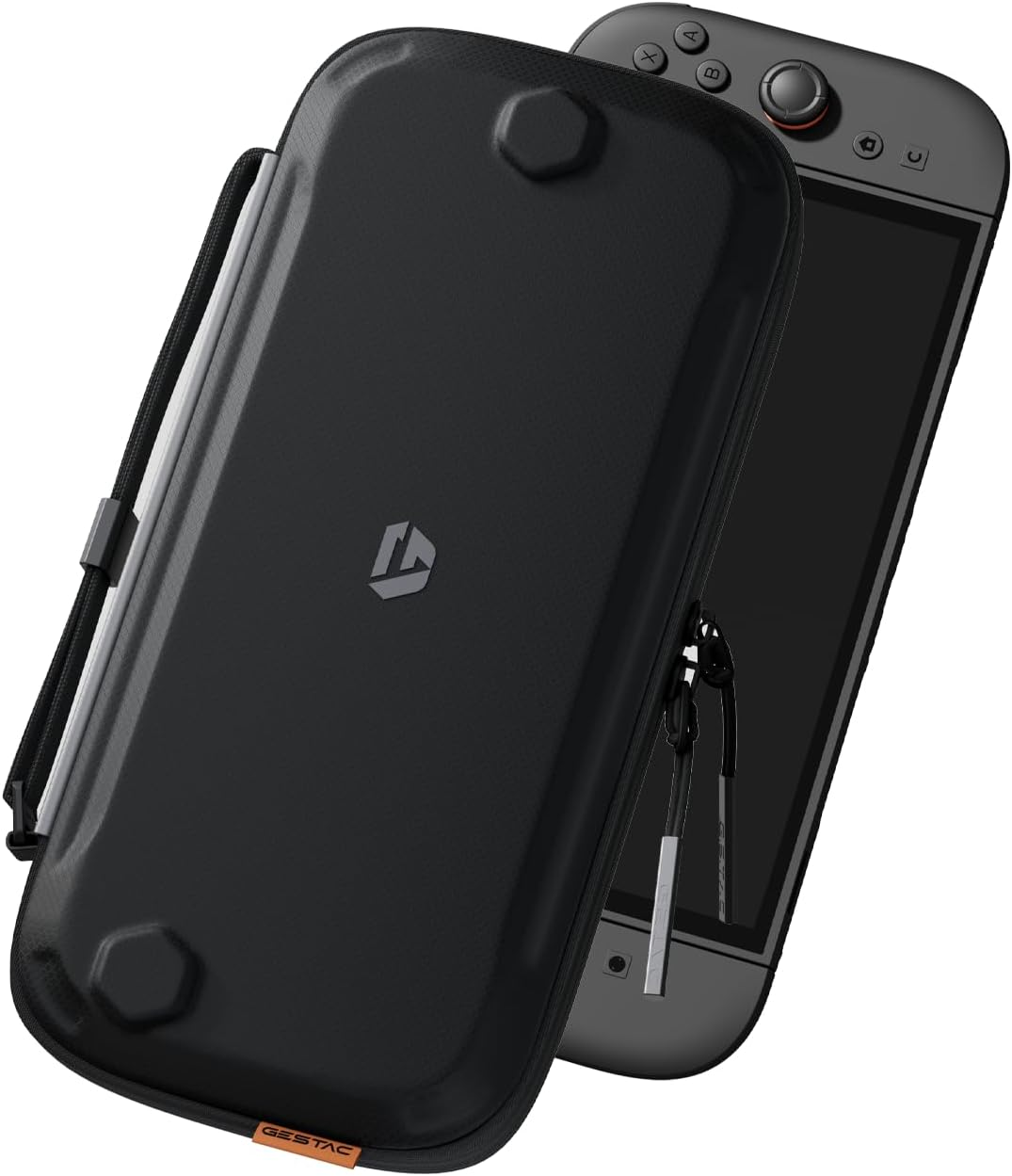 G.S.TAC Tactical Slim Carrying Case Compatible with Switch 2 (2025), Hard Storage Bag with 12 Game Card Slots, Portable Travel Case for Switch 2 Console and Accessories, Black image number 1