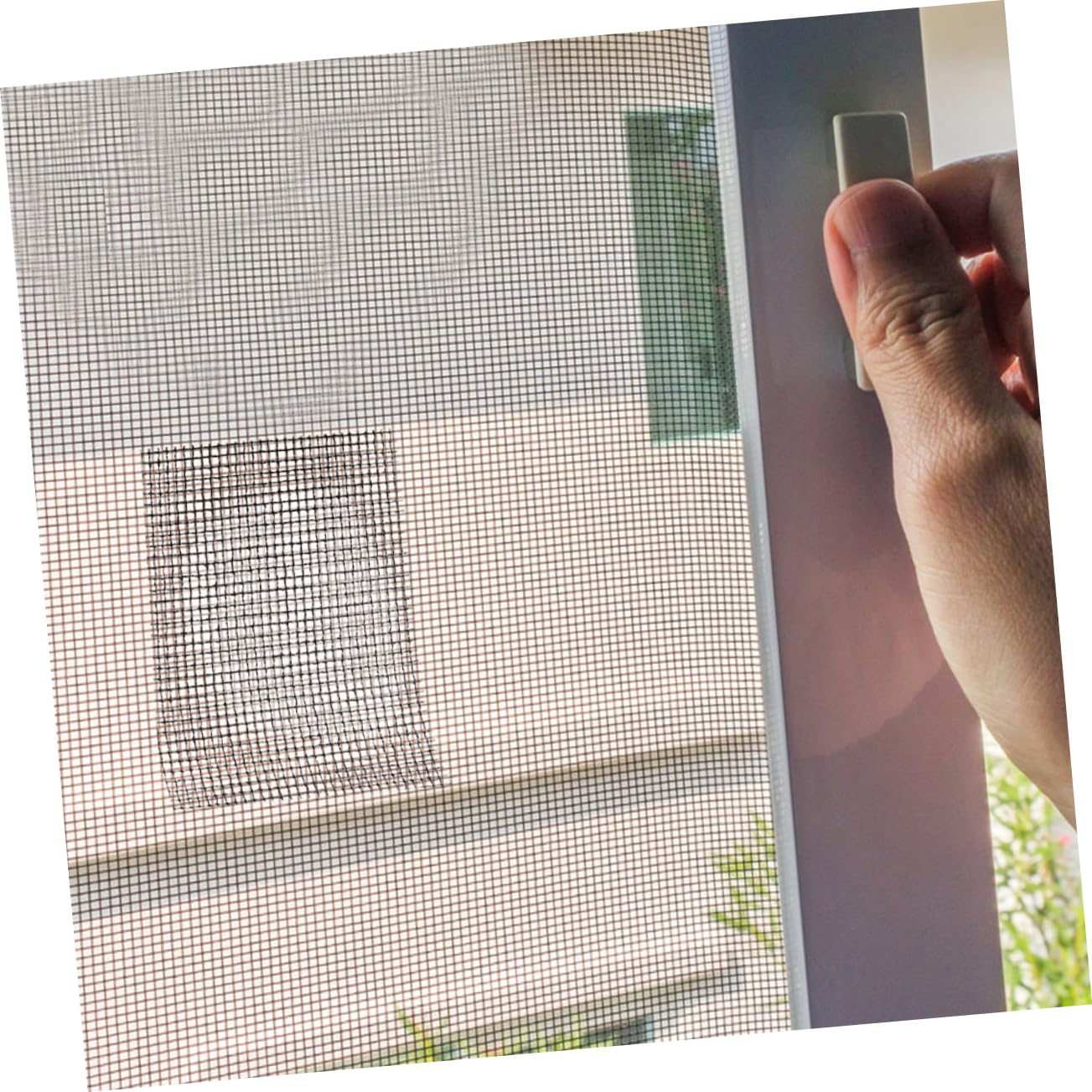 KONTONTY 4 Rolls Window Screen Repair Tape Self Adhesive Mesh Kit Grey Cuttable PVC Patch for Windows or Doors 5Cm X 2M Each - Multi image number 2