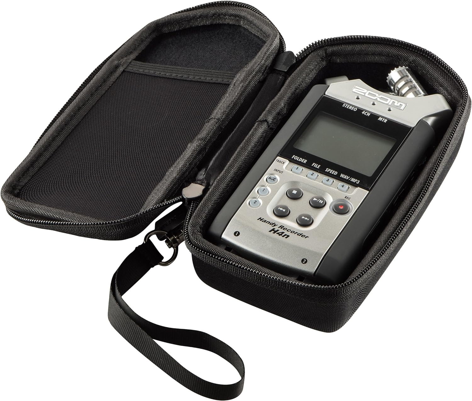 Hard CASE For: Zoom H4N. & For: TASCAM DR-40 Portable Digital Recorder. - with Mesh Pocket. by Caseling image number 4