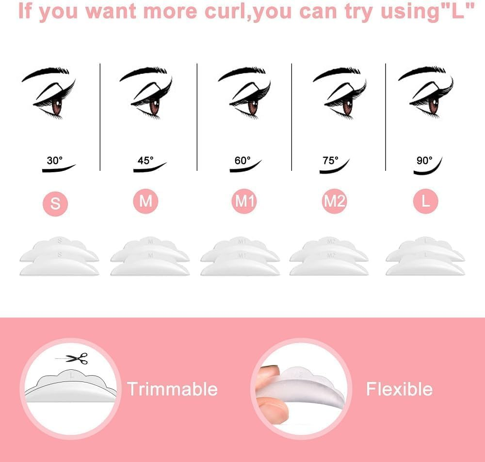 Professional Lash Lift Kit, Eyelash Perm Kit, Tools for Lash Lift Eyelash Extensions and Curling, Semi-Permanent Curling Perming Wave Suitable for Home Salon image number 5