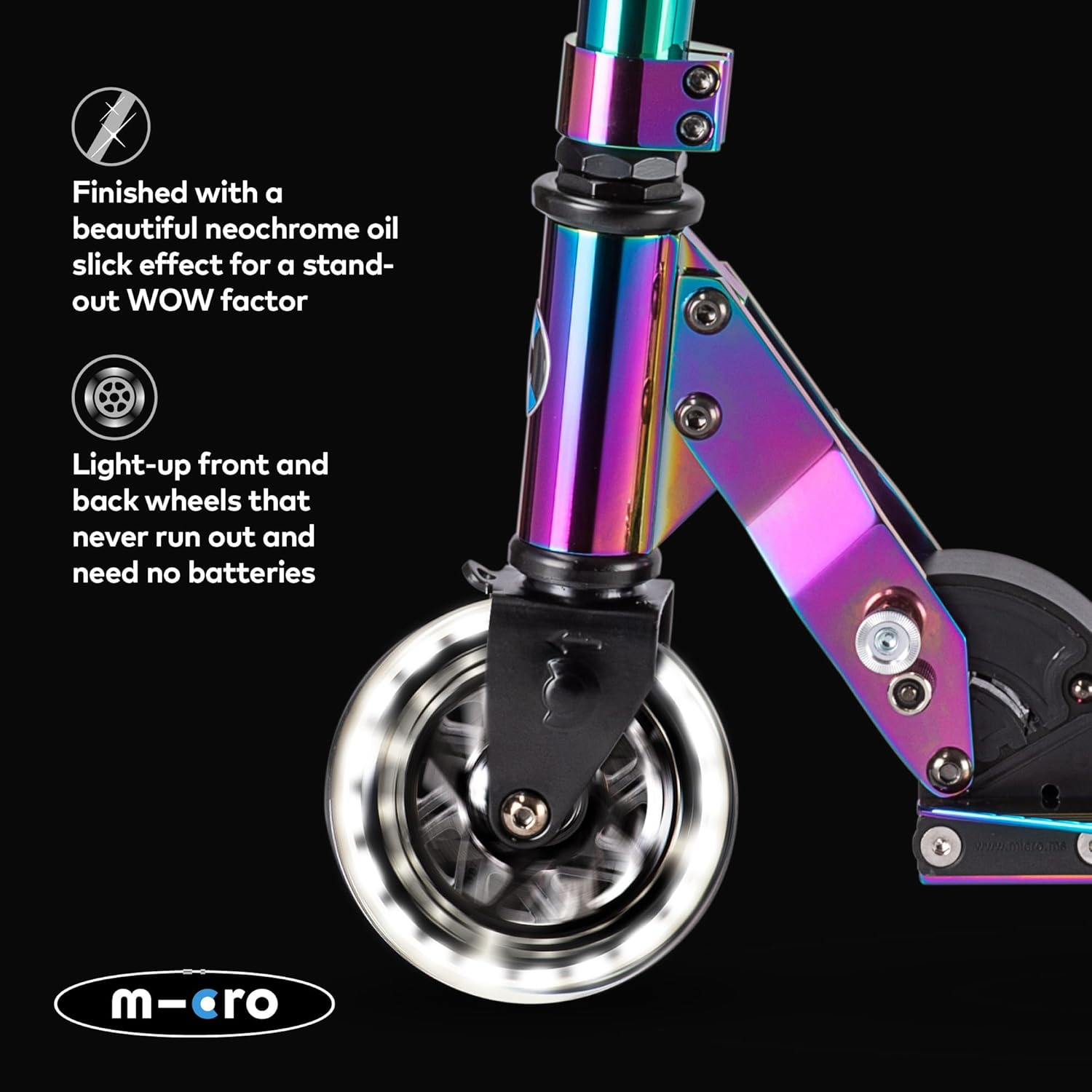 Micro Scooters Sprite Light up Kids 2 Wheel Scooter image number 6