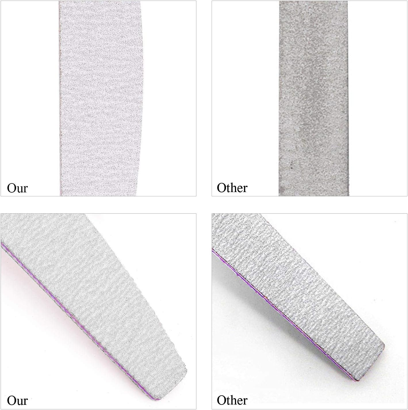 25 Pcs Nail Files 100/150 Grit Double Sided Washable Emery Board for Acrylic Nails Gel Natural Nails image number 4